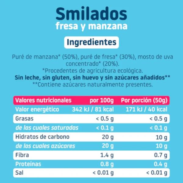 Smileat Smilado Erdbeere und Apfel ECO +6m 5x50 gr
