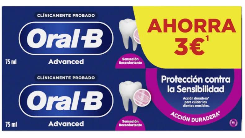 Dentifrice Oral-B Advanced Sensitivity 2x75 ml