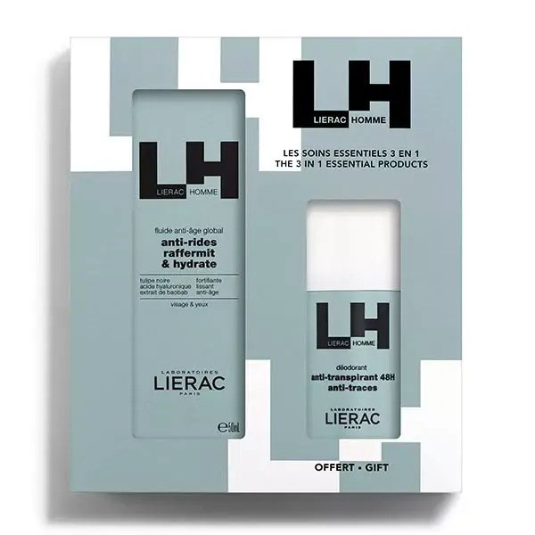 Lierac Homme Coffret Fluide Anti-Âge 50ml + Déodorant 50ml