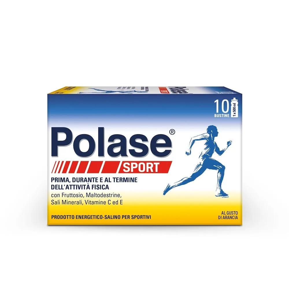 Polase Sport Magnesio e Potassio Integratore Alimentare Sali Minerali Vitamina E Vitamina C 10 Bustine