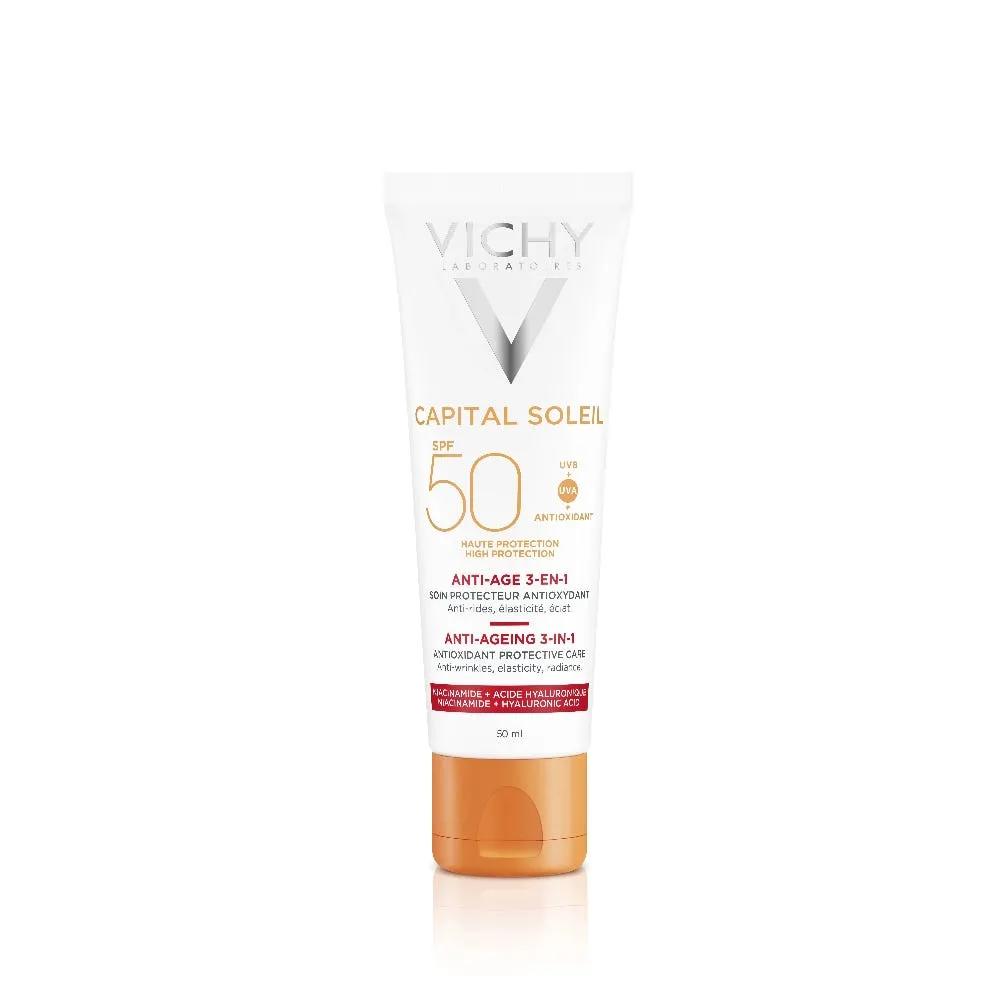 Vichy Capital Soleil Crema Solare Antietà SPF 50 Protezione Viso 50 ml