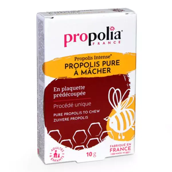 Propolia Propolis Intense Propolis Pure à Mâcher Pré-Découpée 10g