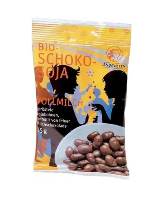 Fior Di Loto Bio Chocoja Snack Semi Di Soia Ricoperti Di Cioccolato Al Latte Bio 55 g