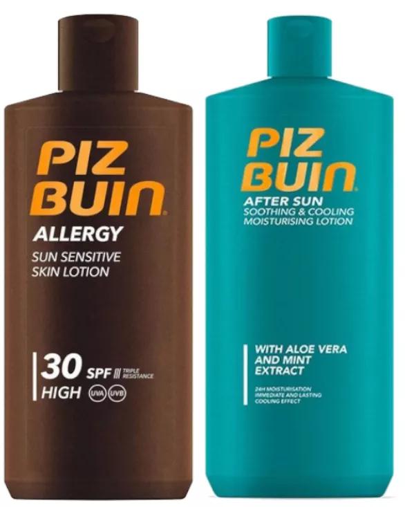 Piz Buin Allergy Loção SPF30 200 ml + After Sun 200 ml
