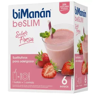 Bimanán Be Slim Erdbeer-Smoothie 6 Umschläge