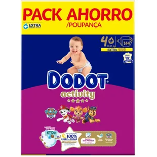 Dodot Activity Box Diapers XXL T4 (10-15 Kg) 144 units