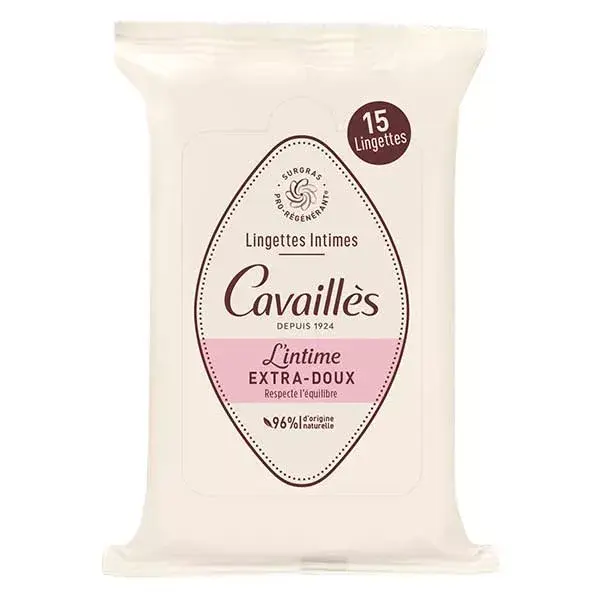 Rogé Cavailles Extra-Gentle Intimate Wipes x15