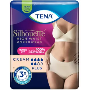 TENA Silhouette Large High Waist Cream 8 unidades