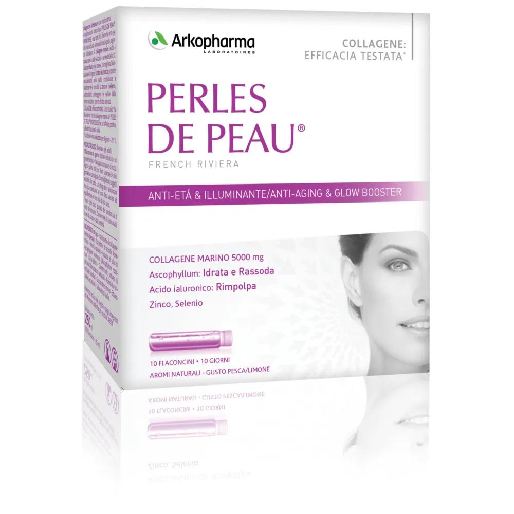 Arkopharma Perles De Peau Integratore Anti-Età ed Illuminante 10 Flaconcini