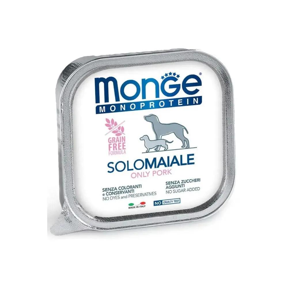 Monge Monoprotein Solo Maiale Cibo Umido Per Cani Adulti 150G