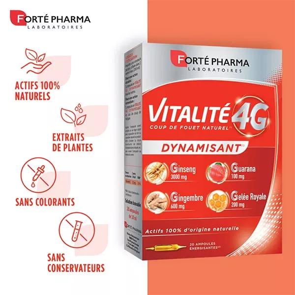 Forte Pharma vitalidad 4 G Dynamisant 20 Bombillas...