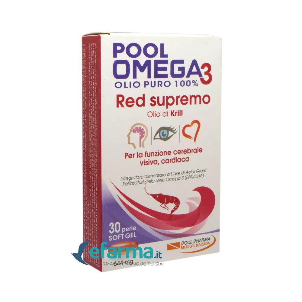 Pool Omega3 Red Supremo Integratore Olio di Krill 30 Capsule