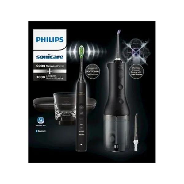 Philips Sonicare HX3886/43 DC 9000 + PowerFlosser Noir