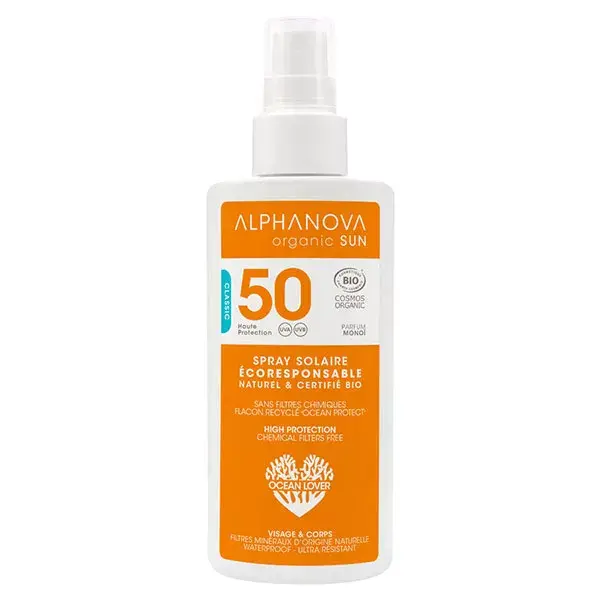 Alphanova Organic Sun Spray SPF50 125ml 