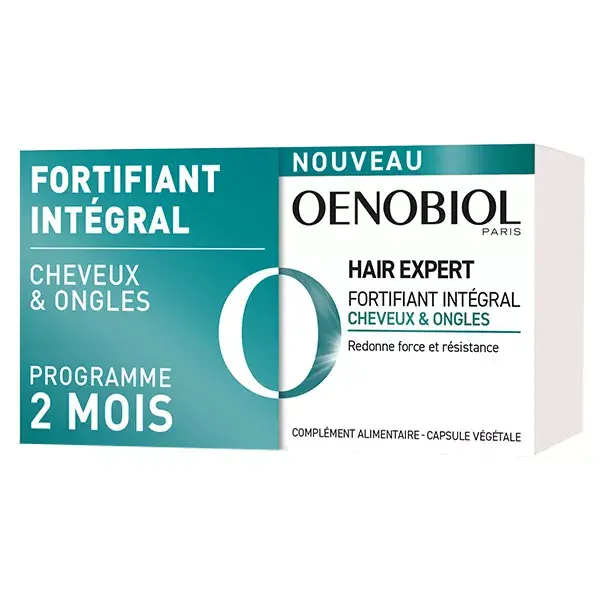 Oenobiol Cheveux Hair Expert Fortifiant Intégral Lot de 2 x 60 comprimés