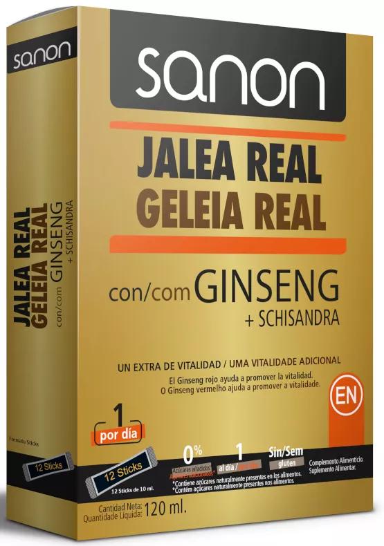 Sanon Pappa Reale Con Ginseng + Schisandra 12 Bastoncini