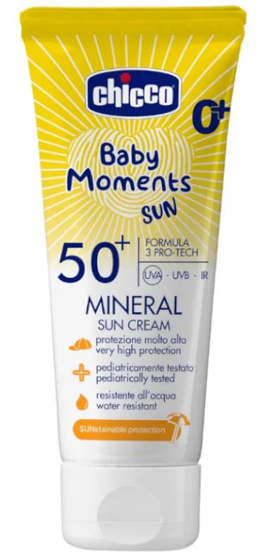 Chicco Baby Moments Sun Mineral Sonnencreme LSF50+ 0m+ 75 ml