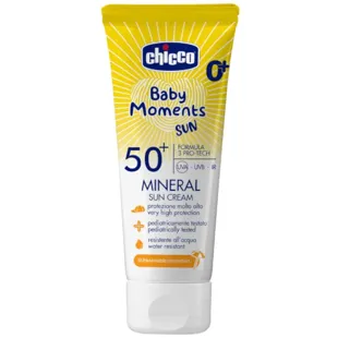 Chicco Baby Moments Sun Mineral Sun Cream SPF50+ 0m+ 75 ml