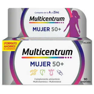 Multicentrum 50+ Mujer 90 Comprimidos