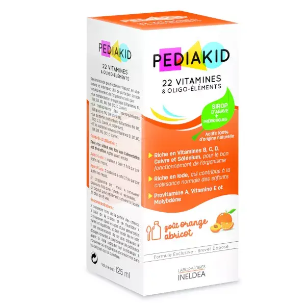 Pediakid 22 Vitamines et Oligo-Eléments 125ml