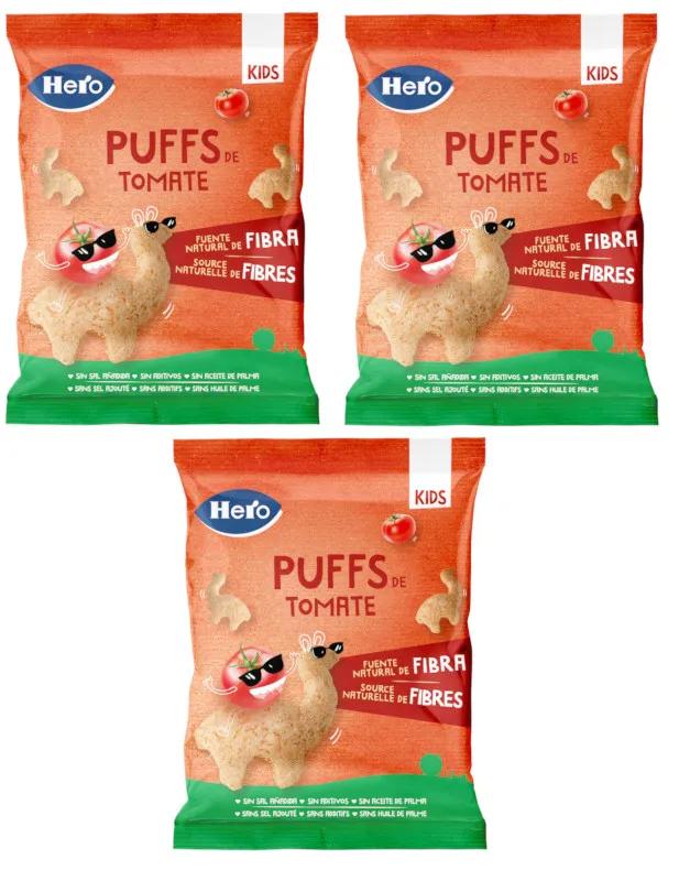 Hero Llama Puffs Snack en forme de lama saveur pizza +36m 3x12 gr