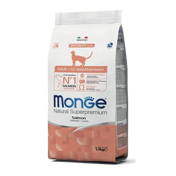 Monge Salmone Cibo Secco Gatti Adulti Sacco Sacco 10 Kg