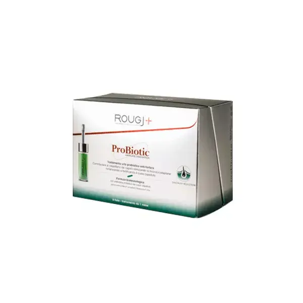 Rougj+ Soin Intensif Probiotic Anti Pelliculaire 8 Ampoules