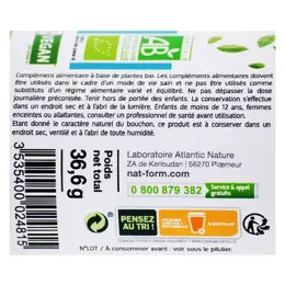 Nat & Form Écoresponsable Aubépine Mélisse Bio 120 gélules