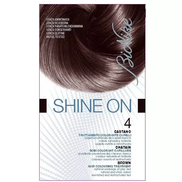 Bionike Shine On Coloration Cheveux Permanente Haute Tolérance Chatain 4