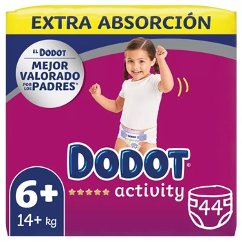 Dodot Activity Pañales Talla 6+ a partir de 14 kg 44 uds - Atida