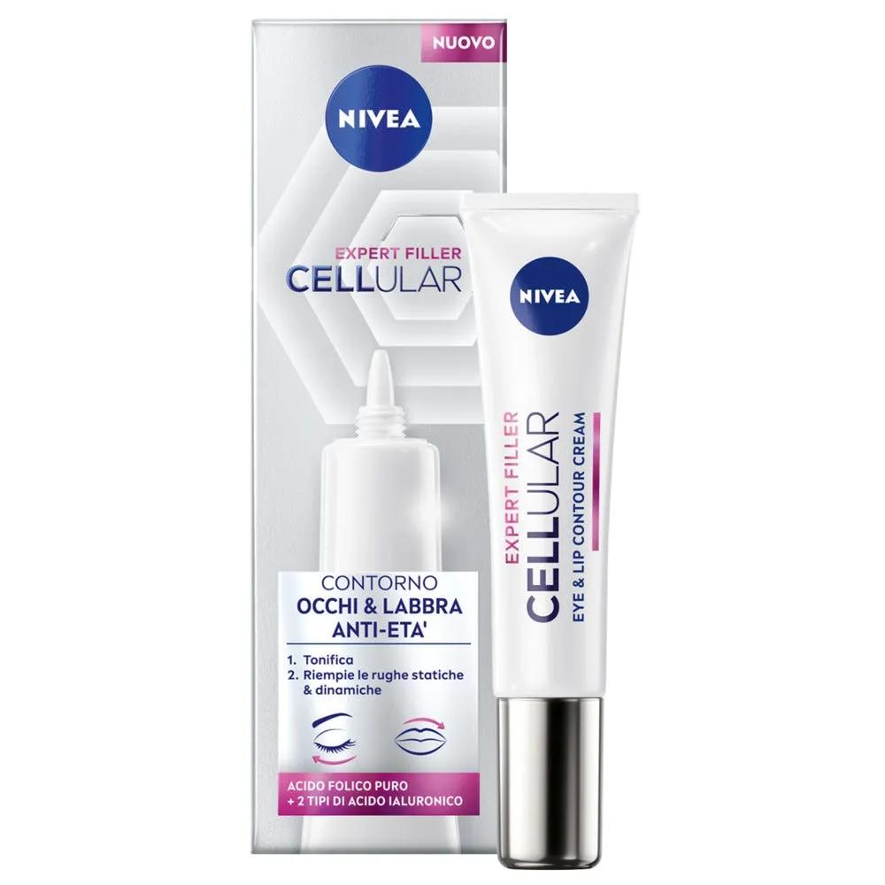 Nivea Cellular Expert Filler Anti-Età Crema Contorno Occhi & Labbra 15 ml