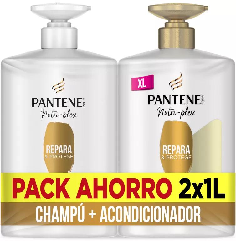 Pantene Pro-V Nutri Plex Champú Repara y Protege 1000 ml + Acondicionador 1000 ml