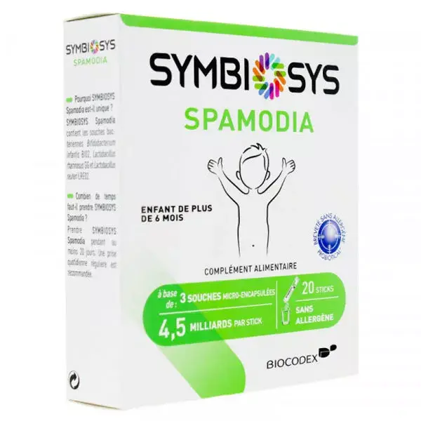 Symbiosys Spamodia Children Vanilla Flavour 20 sticks