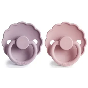 Frigg Silicone Pacifiers Daisy Pink/Lilac +0m 2 units