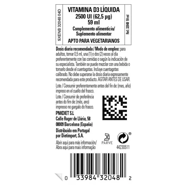 Solgar Vitamina D3 liquida 2500 UI 59 ml