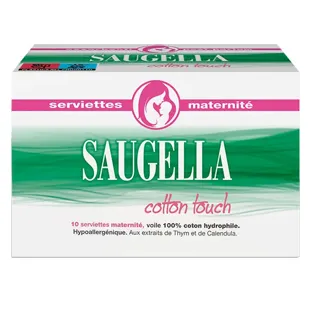 Saugella Cotton Touch 10 Serviettes Maternité