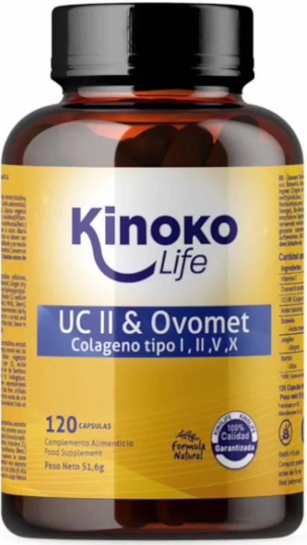 Kinoko Life Colágeno UC II & Ovomet 120 Cápsulas