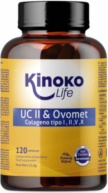 Kinoko Life Collagen UC II & Ovomet 120 Capsules