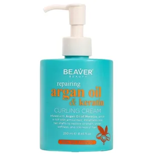 Beaver Argan Oil &amp; Keratin Curls Cream 250 ml