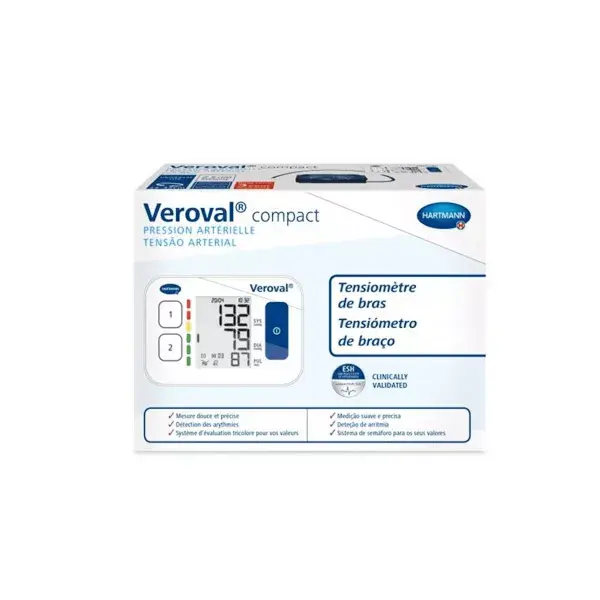 Hartmann Veroval Compact Blood Pressure Monitor for Arms