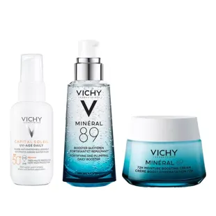 Vichy Minéral 89 50 ml + Light Moisturizing Cream 50 ml + Capital Soleil UV-AGE SPF50+ 40 ml