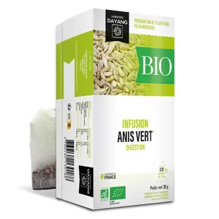 Bustine di Dayang infusione verde anice Bio 20