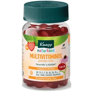 Kneipp Naturkind Niños Multivitaminas Fresa 30 Gummies