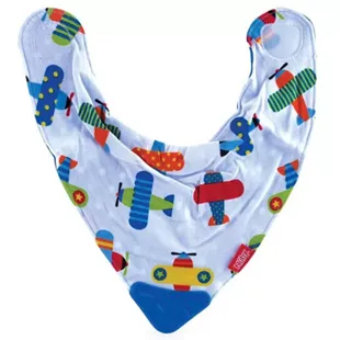 Nuby Bavoglino con Angolo di Dentizione Motivo Scimmie +3 mesi