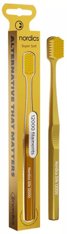 Brosse à dents en soie super douce Nordics 12 000 or