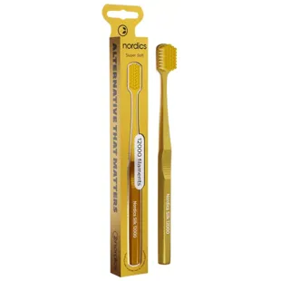 Nordics Super Soft Silk Zahnbürste 12.000 Gold