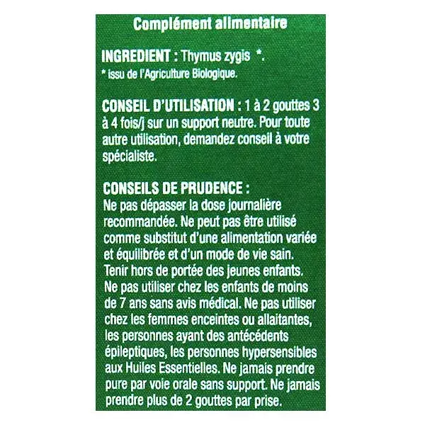 NatureSun Aroms Organic Essential Oil Thyme Linalol 30ml