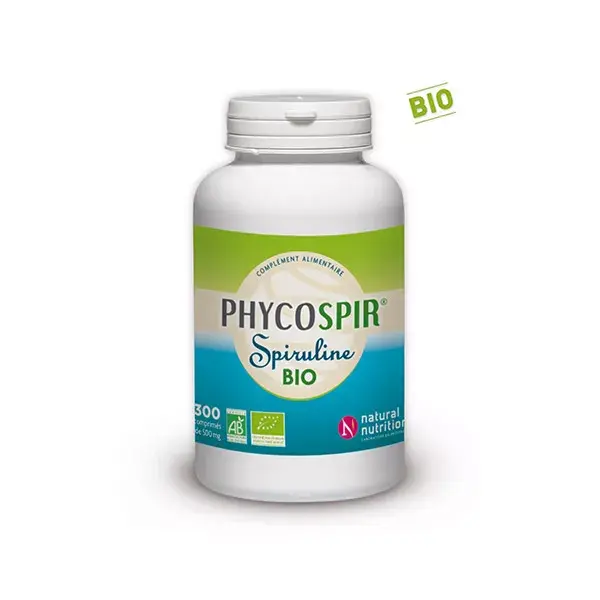 Natural Nutrition Spirulina Phycospir 500mg 300 tablets