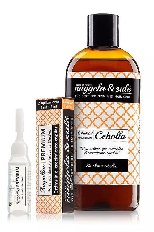 Nuggela & Sulé Shampoing Oignon 250 ml + 2 Ampoules Anti-Chute