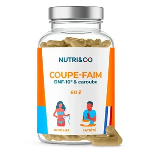 Nutri&Co DNF-10®, potente soppressore dell'appetito e riduzione dell'appetito alla carruba - 60 capsule